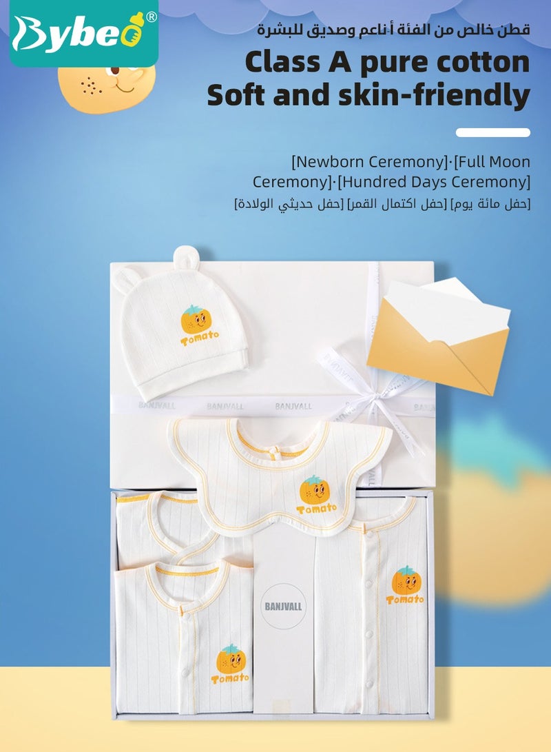Bybeo 21PCS Newborn Baby Gift Set, Newborn Layette Gift Set for Boys and Girls, Babies Essential Clothes Accessories with Baby Blanket, 100% Premium Cotton,  for Spring Summer Autumn Winter Four Seasons - Image 5