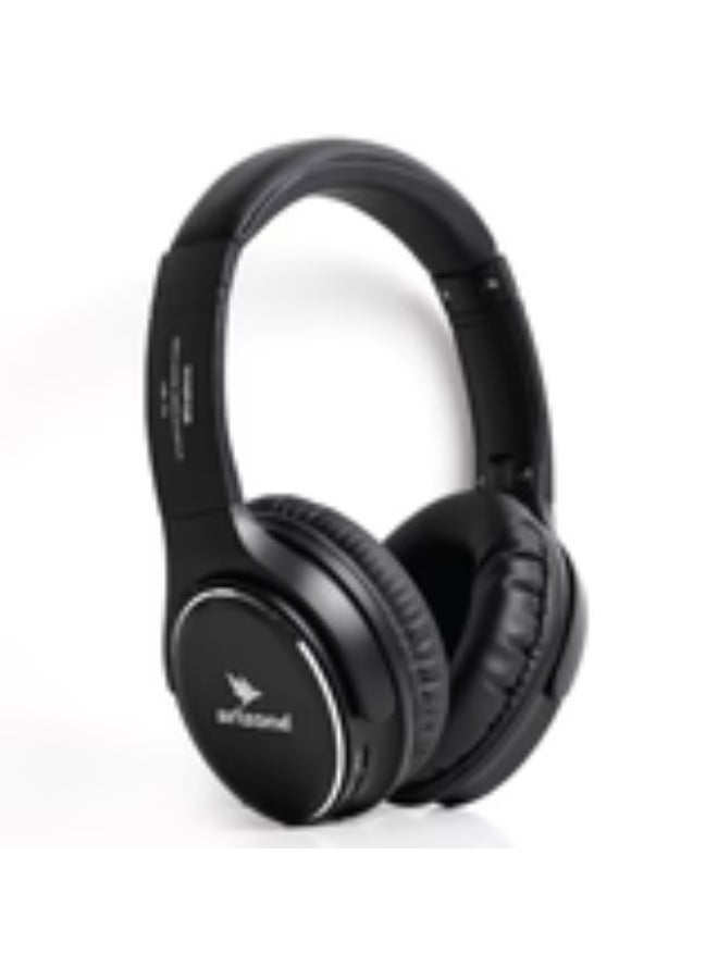 arizone Bluetooth Headphones Over Ear, Bluetooth 5.3 Wireless Headphones, 12H Playtime, Foldable Headphones for Phone/PC(Black) - Image 1