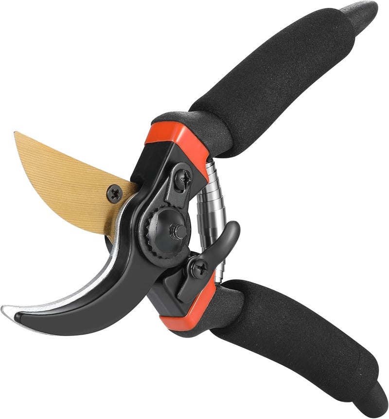 Topbooc 5 pack Garden Pruning Shears Stainless Steel Blades, Handheld Scissors Set with Gardening Gloves,Heavy Duty Garden Bypass Pruning Shears,Tree Trimmers Secateurs, Hand Pruner (Classic) - Image 2