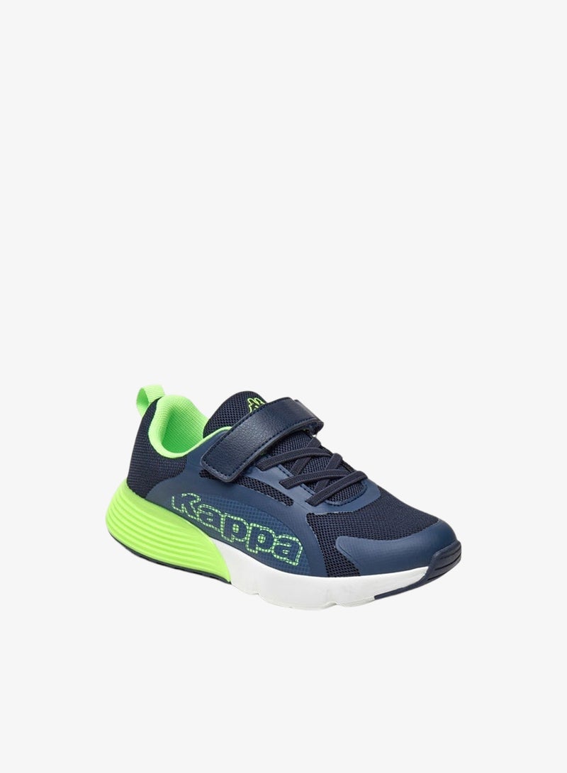 Kappa Boys' Textured Sports Shoes with Hook and Loop Closure - Image 3