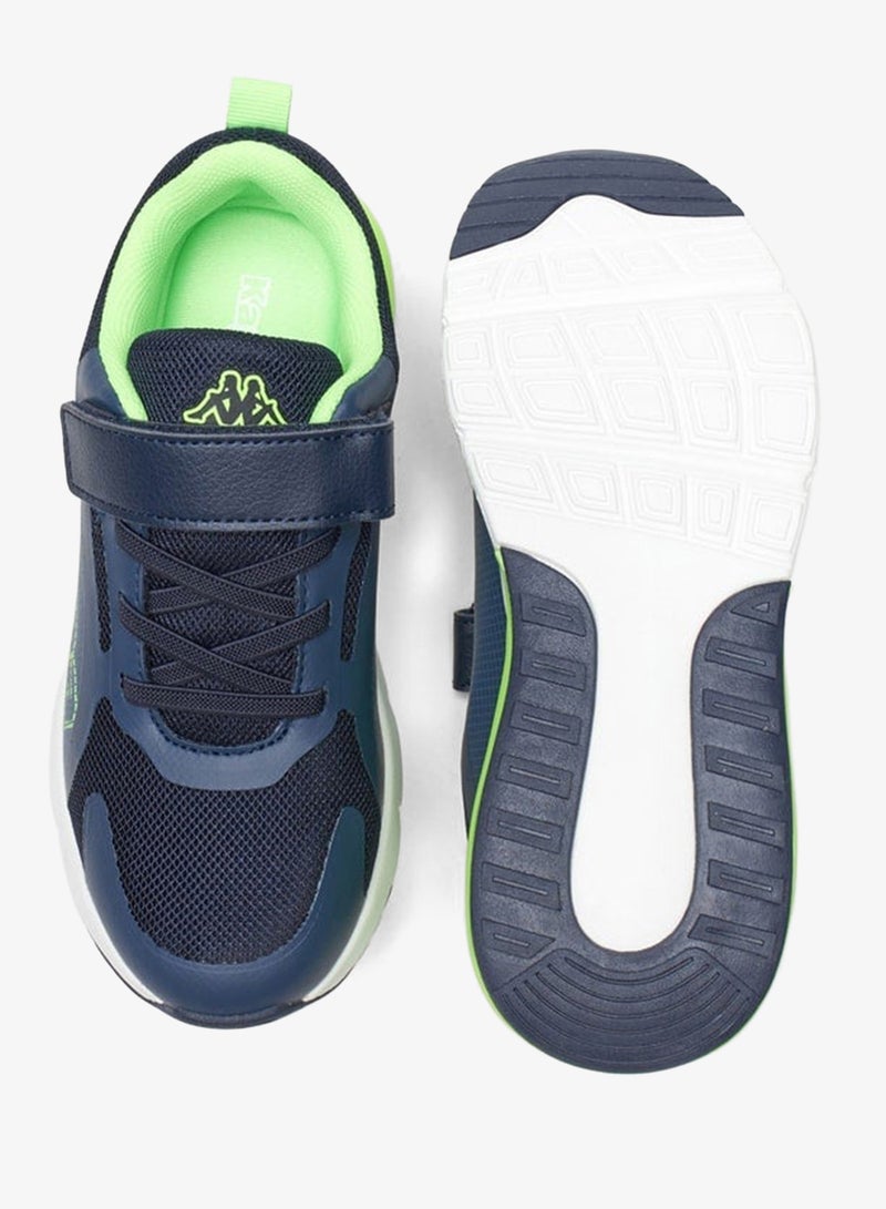 Kappa Boys' Textured Sports Shoes with Hook and Loop Closure - Image 4