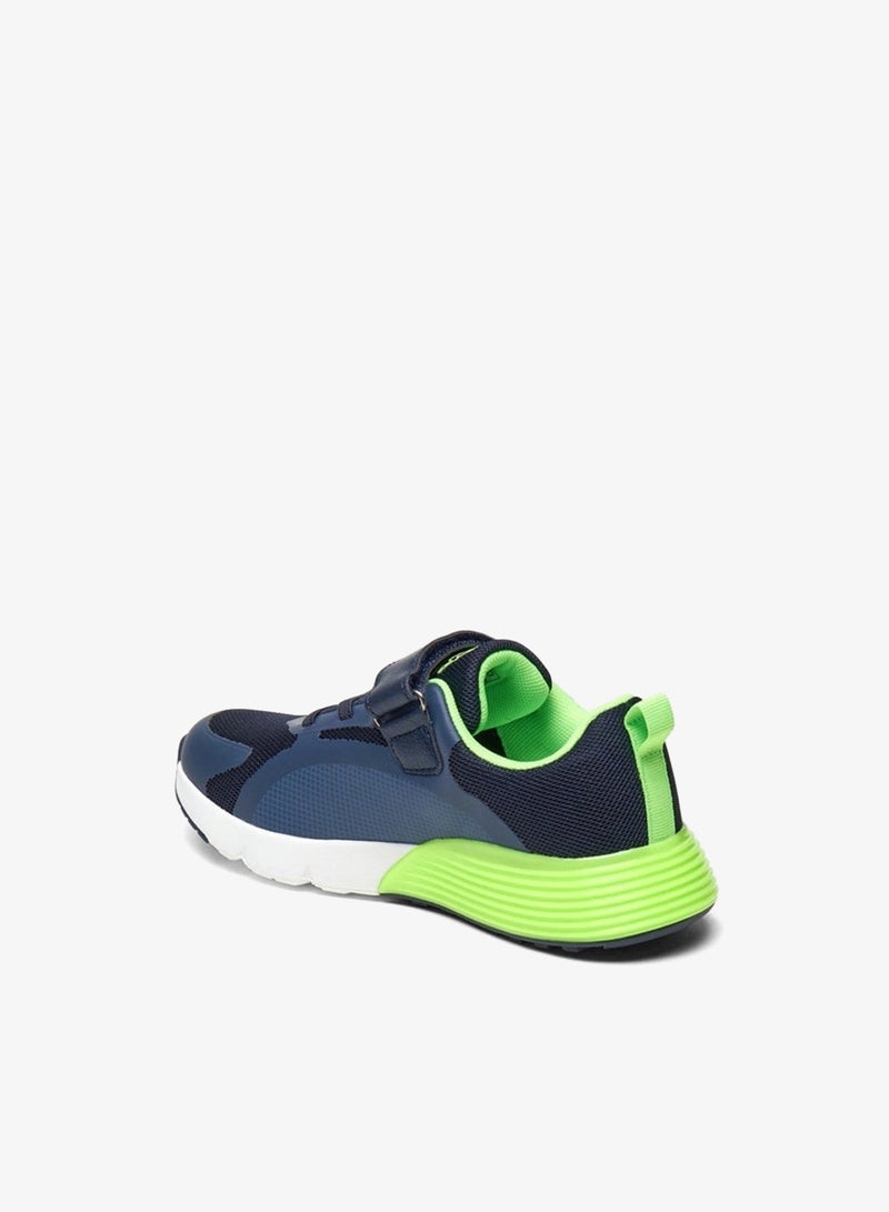 Kappa Boys' Textured Sports Shoes with Hook and Loop Closure - Image 2