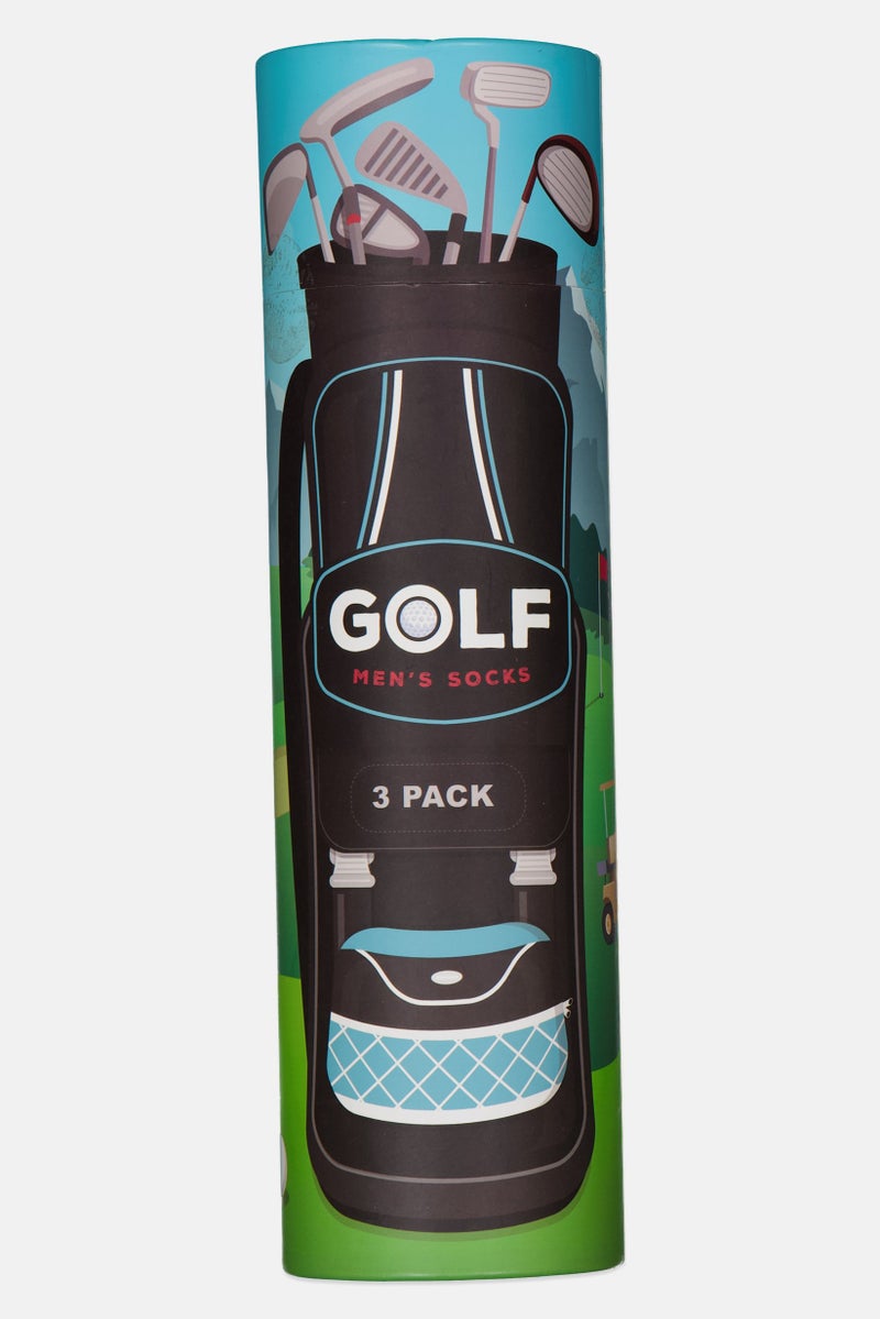 The Orrsum Sock Co Men 3 Pack Graphic Print Golf Socks, Multicolor - Image 3