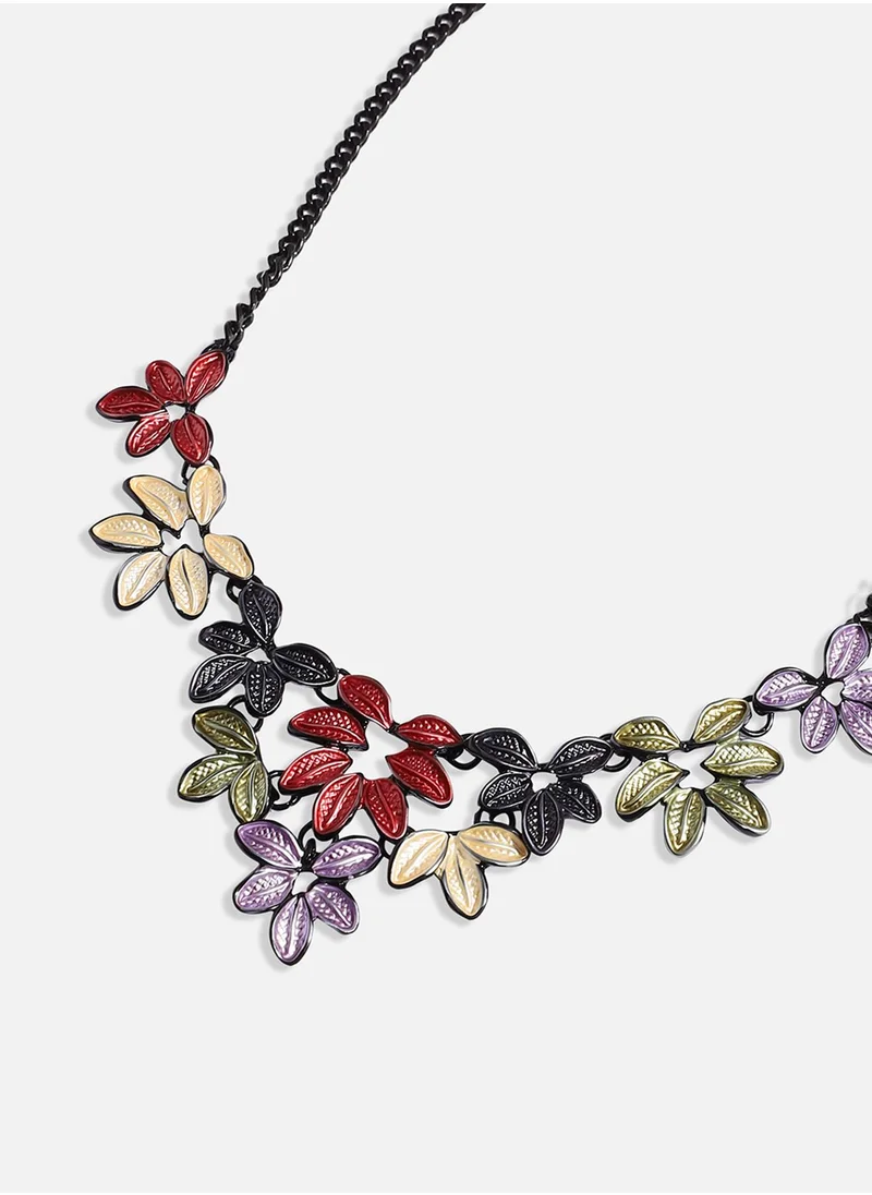 SOHI Foliage Jewellery Set