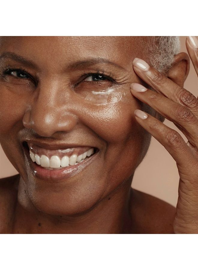 DIME Beauty Luminosity Eye Serum, Cooling Eye Serum with Peptides and Sqaulane, Reduce Dark Eye Circles and Fine Lines, 1 Count - Image 1