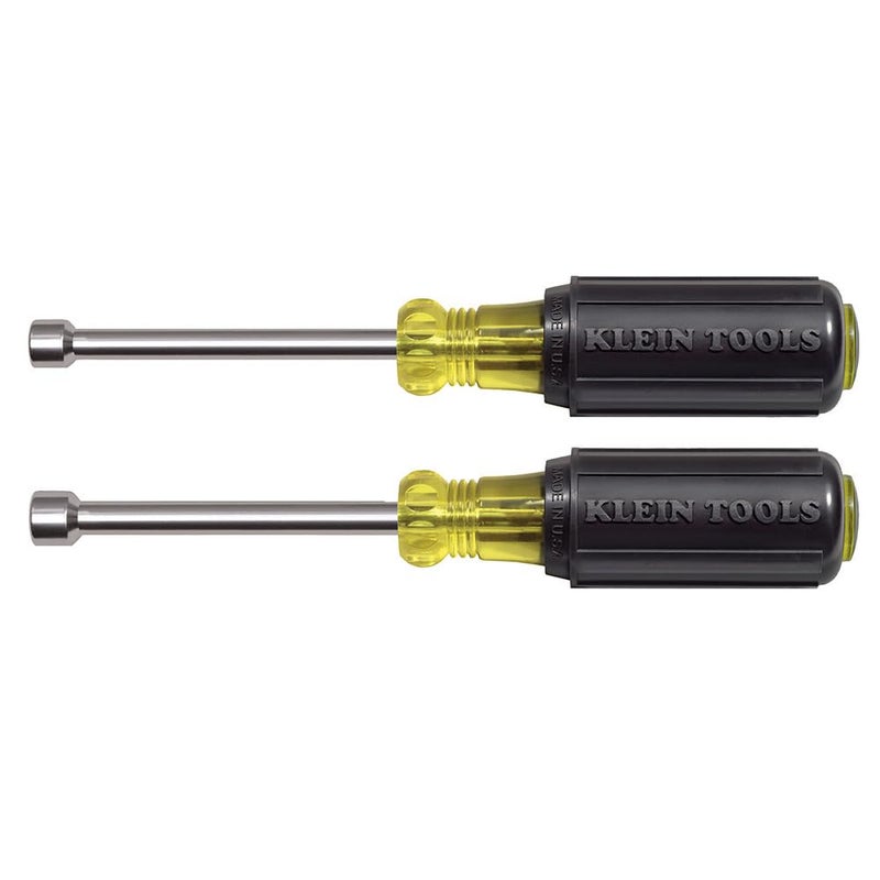 Klein Tools 630M Tool Set Made in USA Magnetic Nut Driver Set with Nut Driver Sizes 14 and 516Inch 3Inch Hollow Shaft Cushion Grips 2Piece - Image 2