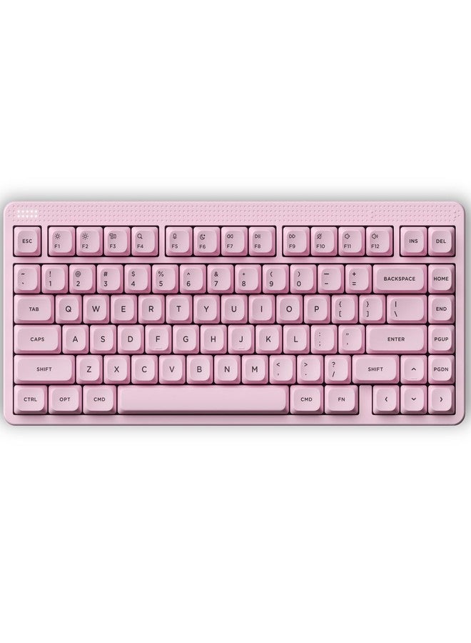 NuPhy Node75 Wireless Mechanical Keyboard, 75% Hot Swappable Custom Keyboard, 84 keys Computer Gaming Keyboards, Supports Touch Gestures, PBT Keycaps, RGB Backlit, Bluetooth/2.4GHz/USB-C - Image 1