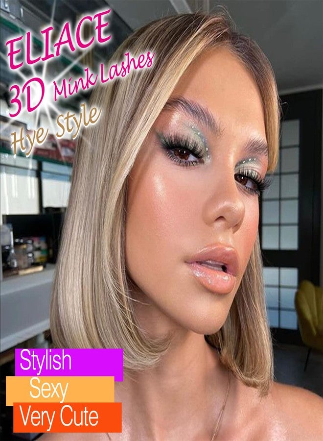 Eliace False Eyelashes Natural look Cat Eye Lashes Wispy Strips 15 Pairs 3D Mink Lashes Fake Eyelashes Faux Fluffy,Winged Fox Eyelashes, Soft Thin Band Comfortable Reusable False Lash 13MM,Hye Style - Image 2