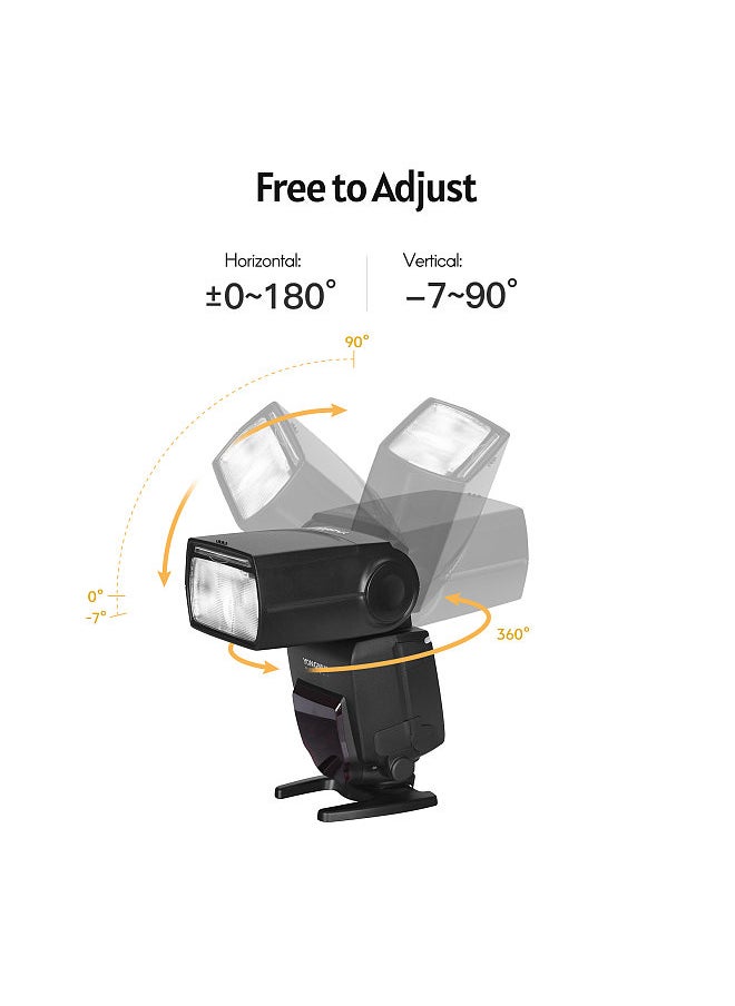 YONGNUO YN685II Camera Flash Speedlite ETTL Speedlight Built-in 2.4G Wireless RF System 1/8000s High-speed Sync with LCD Display Hot Shoe Replacement  - Image 4