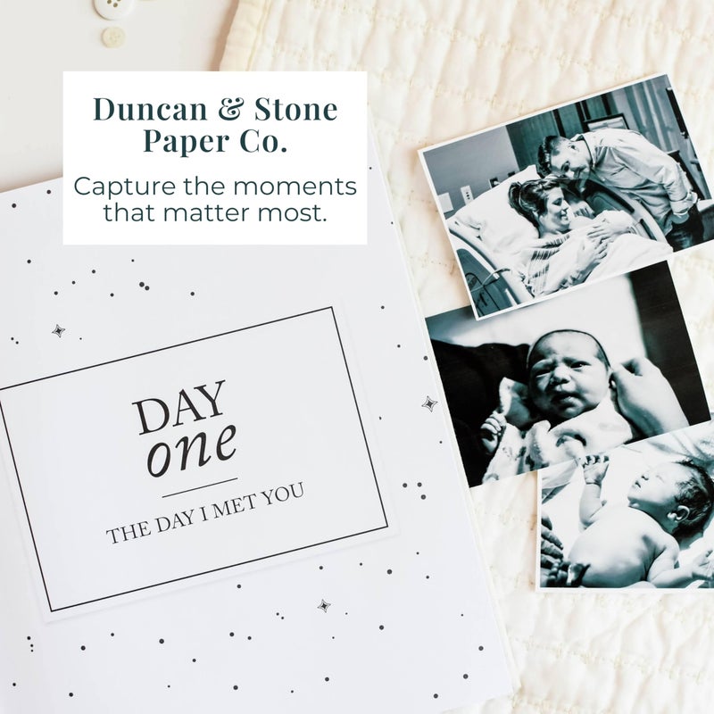 DUNCAN & STONE PAPER CO. Childhood Memory Book - Elegant Child Memory Book from Pregnancy to Age 18 W/Prompts, Space for Photos & More - Baby Journal (175 Pages, Dusty Rose) - Image 5