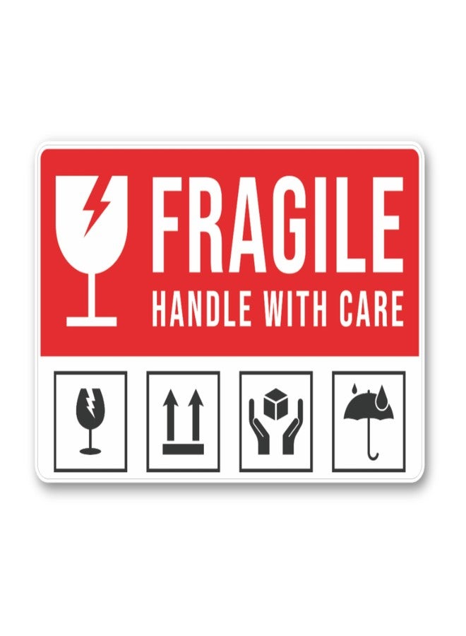 11 Strokes Fragile Stickers Pack of 72 Self Adhesive Sticker, Handle with Care Sticker, Warning Stickers, Fragile Tape, Fragile Sticker Handle with Care Fragile Labels for Packing Fragile Items - Image 1