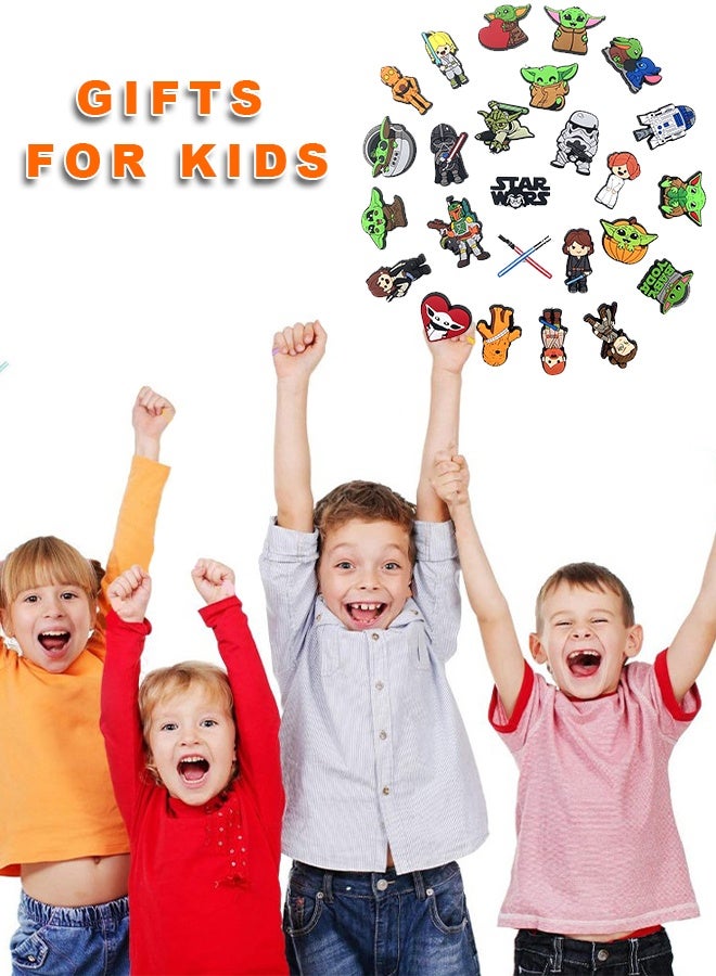 Jibbitz 25 Pcs jibbitz Shoe Decoration Charms, Trendy Series Charms Shoes Charm for Hole Hole Shoe,  Bracelet Wristband Party Gifts,Suit Kids Boys Girls Man Woman - Image 2