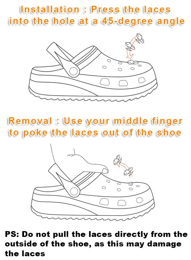 Jibbitz 25 Pcs jibbitz Shoe Decoration Charms, Trendy Series Charms Shoes Charm for Hole Hole Shoe,  Bracelet Wristband Party Gifts,Suit Kids Boys Girls Man Woman - Image 4