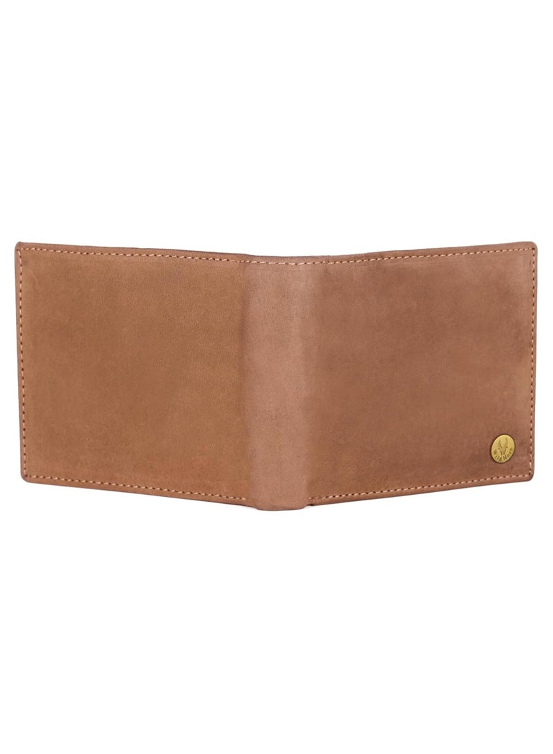 WildHorn RFID Protected Leather Wallet for Men, Tan Hunter - Image 5