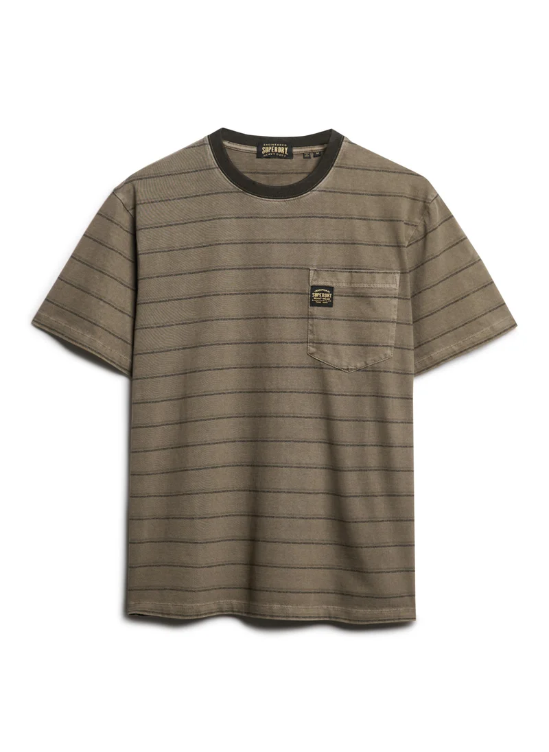 Superdry Textured Stripe Pocket T Shirt