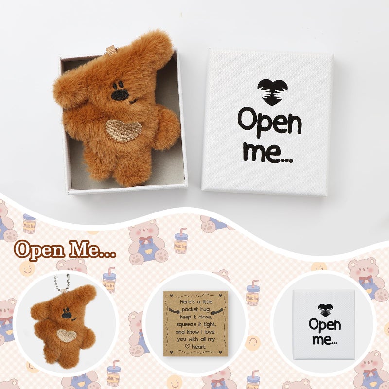 wavvter I Love You Gift,Long distance Gift for Her/Him,Bear Hug for Boyfriend/Girlfriend,Open me Matchbox Gift for Valentine's Day (Bear) - Image 5
