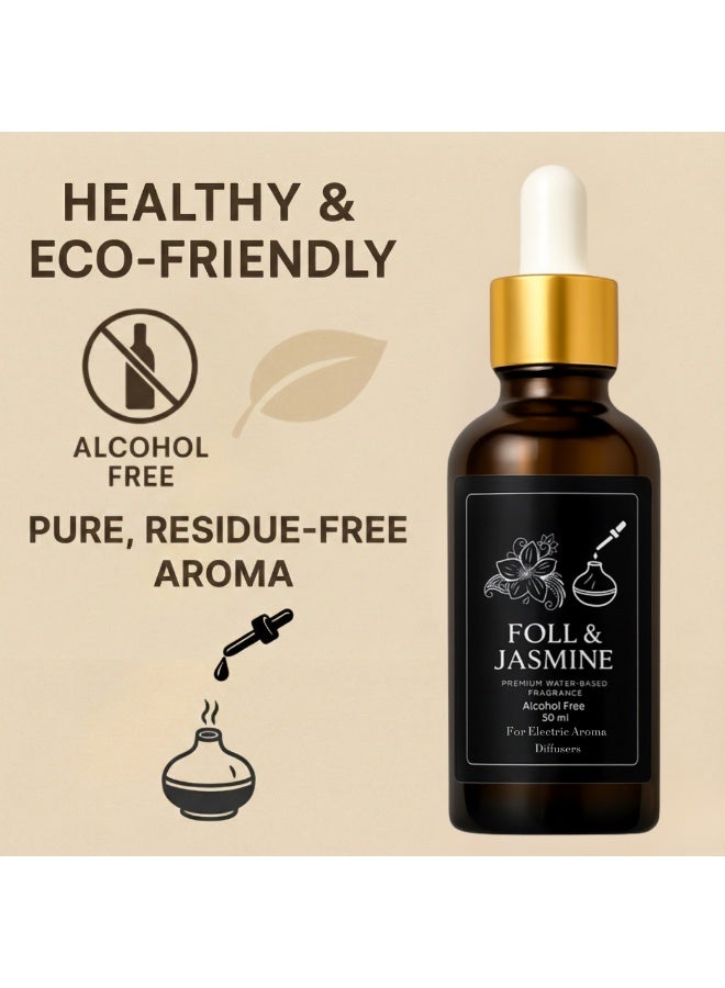 Concentrated Jasmine & Foll Fragrance for Electric Steam Diffusers (Refill Bottle)– 50 ml – Alcohol-Free & Health-Safe – Strong Longevity & Premium Quality - Image 3