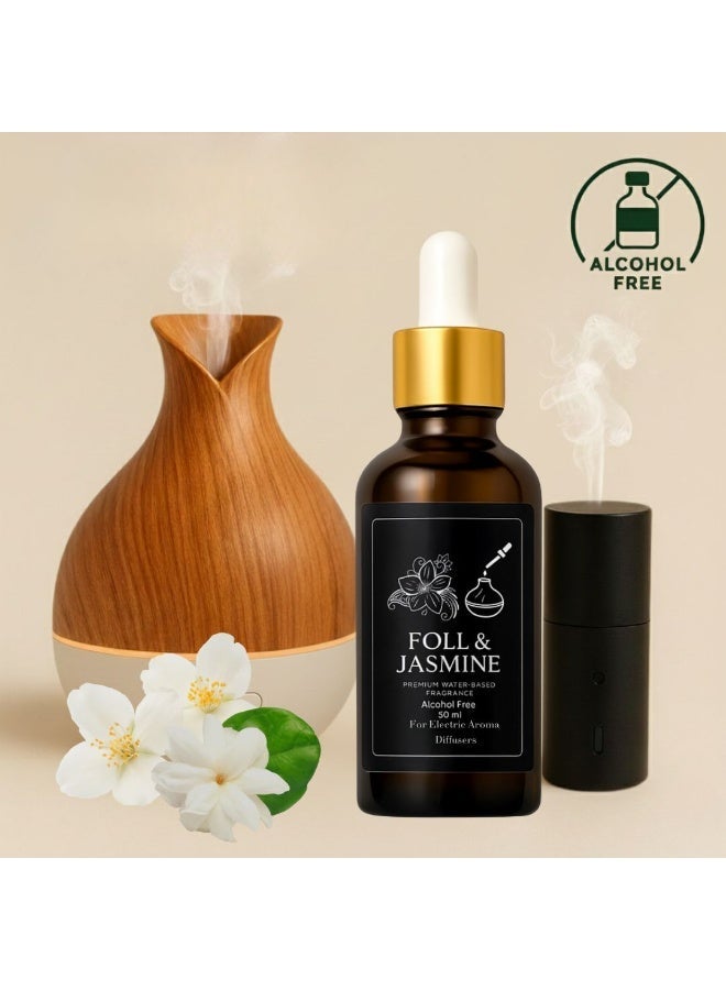 Concentrated Jasmine & Foll Fragrance for Electric Steam Diffusers (Refill Bottle)– 50 ml – Alcohol-Free & Health-Safe – Strong Longevity & Premium Quality - Image 5