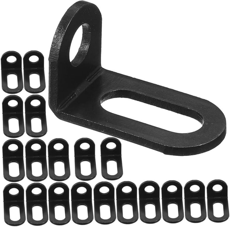 Jojofuny 5 Pack Heavy Duty Corner Brace Bracket Right Angle Connectors For Shelves Furniture Easy Install Hardware - Image 2