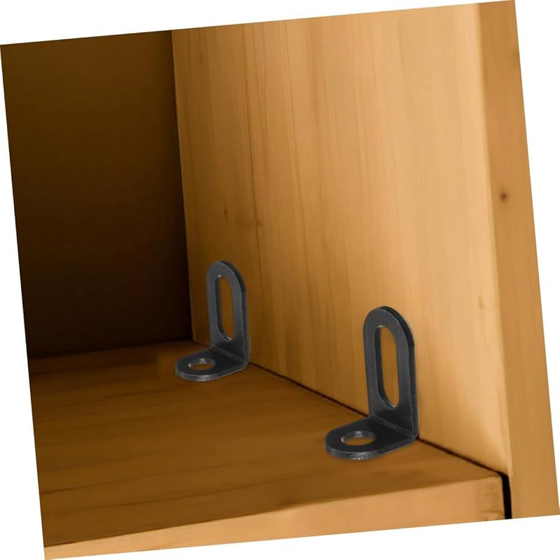 Jojofuny 5 Pack Heavy Duty Corner Brace Bracket Right Angle Connectors For Shelves Furniture Easy Install Hardware - Image 5