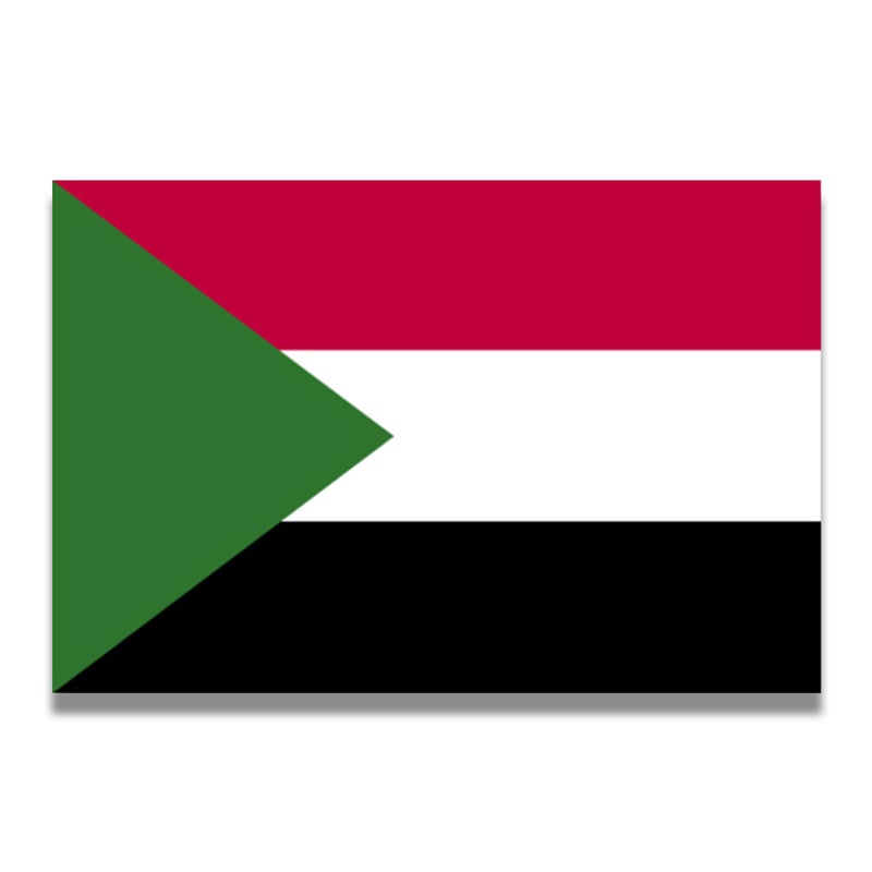 Magnet Me Up Sudan Sudanese Flag Car Magnet Decal 4x6 Inches Heavy Duty Automotive Magnet for Car Truck SUV
