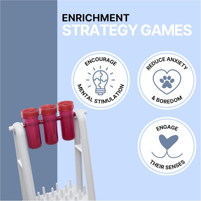 TRIXIE Cat Activity Turn Around Strategy Game Slow Feeder Interactive Treat Toy All Breed Sizes 9 x 7 x 13 in - Image 4