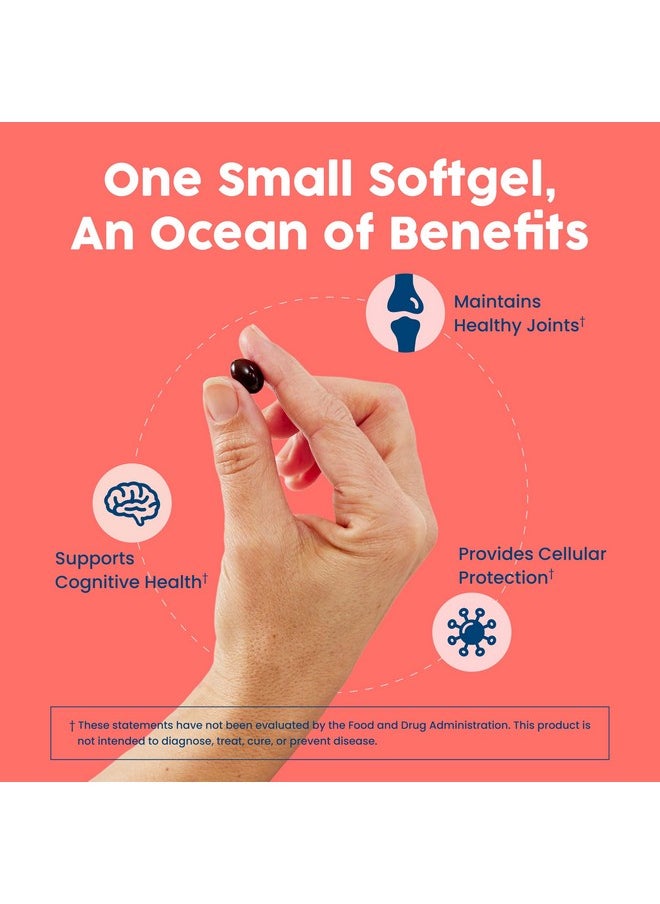 NativePath NativePath: Antarctic Krill Oil - Wild-Caught Krill Omega-3 Fatty Acids with EPA and DHA - 30-Day Supply - Supports Your Joint, Heart, Brain and Immunity - Pure Formula, No Fishy Taste  - Image 4