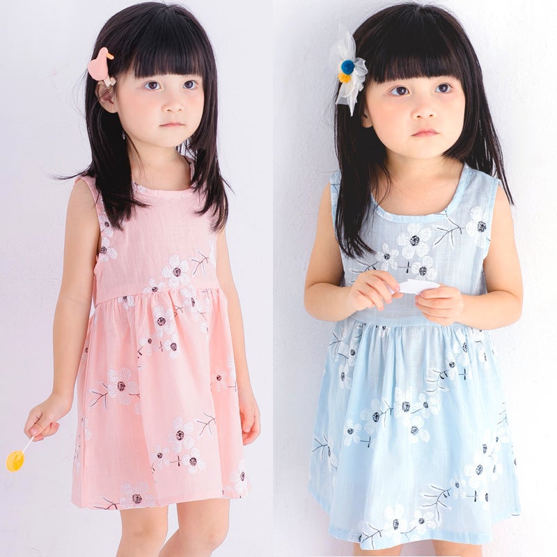 Cotton And Linen Girls Korean Children'S Clothing Spring And Dress Princess Dress Children'S Factory Stable Supply - Image 3