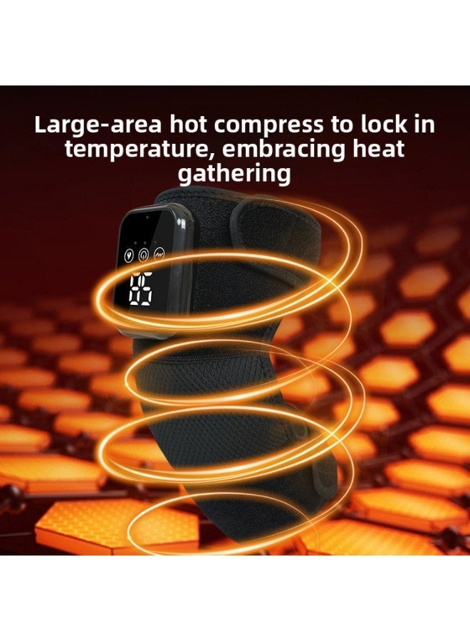 Heated Vibration Knee Massager, Electric Rechargeable Knee Pad, Pain Relief Device for Chronic Knee Cold, Essential Knee Joint Care Tool - Image 2