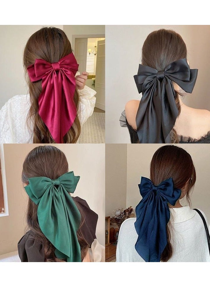 Large size plain satin ribbon beak in multiple colors, color selection is random. - Image 4