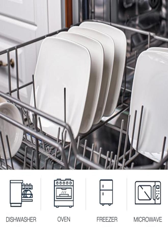 6 اطباق بورسلين مربعه صغيره - Image 3