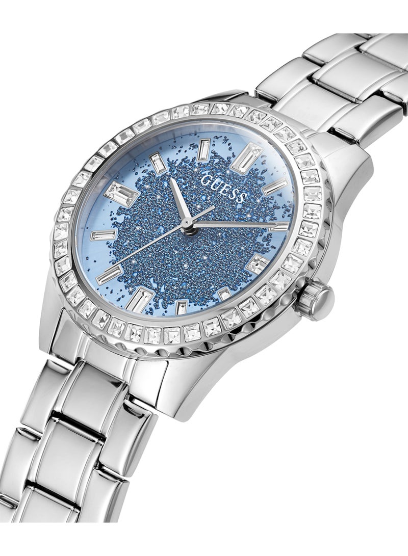 GUESS Women's Glitter Burst Collection Analog Blue Dial Watch - GW0405L1 - Image 2