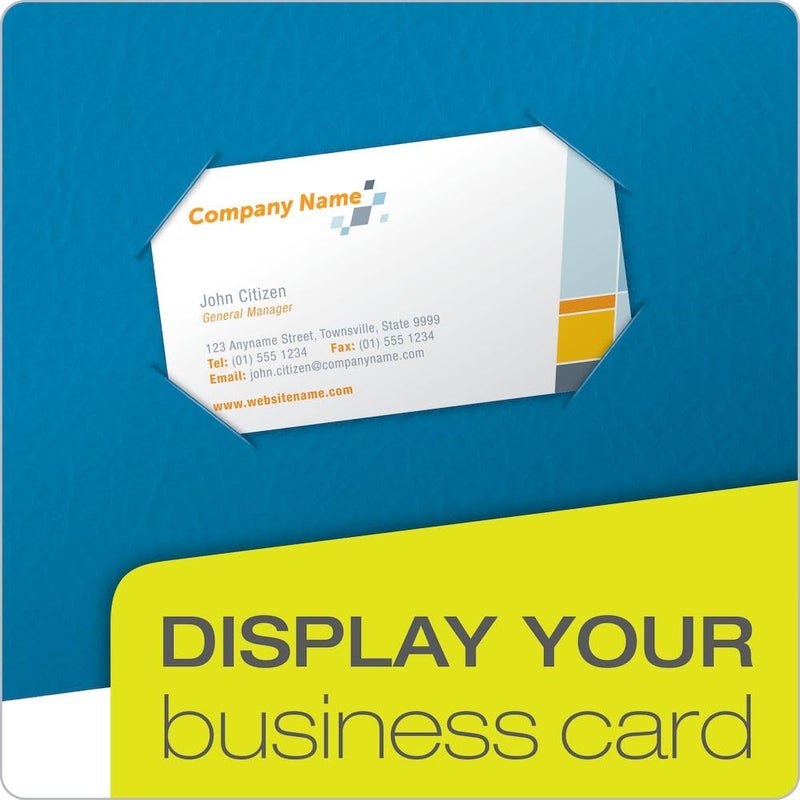 Oxford Twin-Pocket Folders, Textured Paper, Letter Size, Light Blue, Holds 100 Sheets, Box of 25 (57501EE) - Image 2