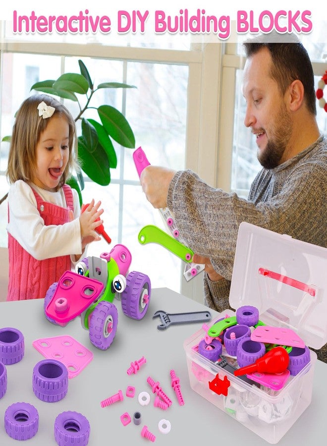 Tsomtto STEM Toys for 4 5 6 7 8+ Year Old Girl Birthday Gifts Pink Educational Building Toys for Kids Ages 4-8 5-7 8-10 Stem Kits Activities Construction Toys for Girls 4-6 6-8 Engineering Creative Games - Image 5