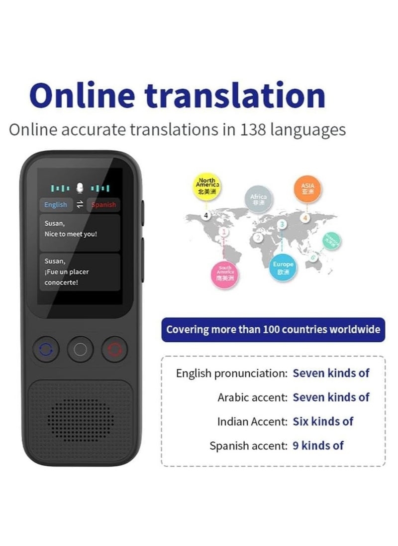 FEND - S80 Pro 18-Languages Offline Translation Device with Camera, Artificial Intelligence Portable Translator Machine - Image 1