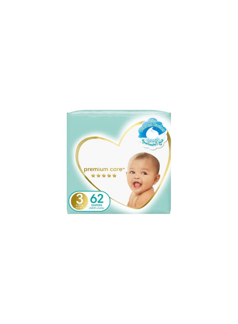 Premium Care Diapers Size 3 610 Kg 62 Diapers