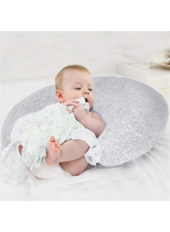 Pro Goleem Pro Goleem Nursing Pillow Cover 100% Jersey Cotton 2 Pack Soft Feeding Pillow Slipcover for Breastfeeding Moms Fits Standard Infant Nursing Pillow or Positioner Grey for Boys and Girls - Image 2