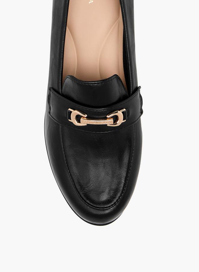 Flora Bella By Shoexpress Flora Bella Horsebit Accent Shoes With Block Heels - Image 4