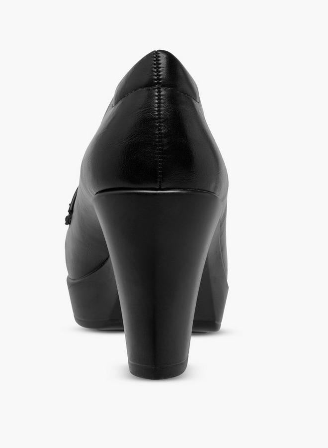 Flora Bella By Shoexpress Flora Bella Horsebit Accent Shoes With Block Heels - Image 5