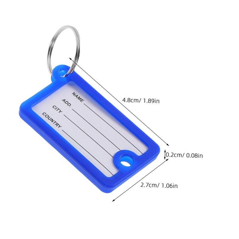 20 Pack Numbered Plastic Key Tags Color Coded Key Rings For Home Office Travel Organization - Image 3