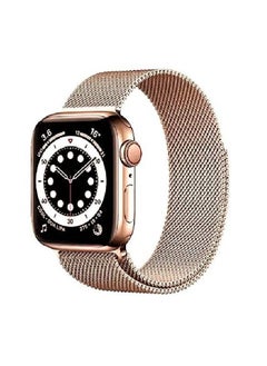 Milanese Loop Bracelet Stainless Steel Band Compatible with Apple watch 45mm 44mm 42mm Rose Gold