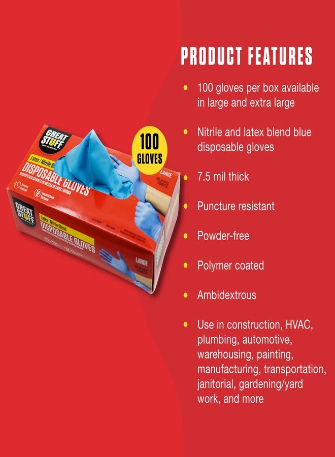 Great Stuff | Cleaning Gloves | Multiuse Applications | 100 Pack… (Large) - Image 4