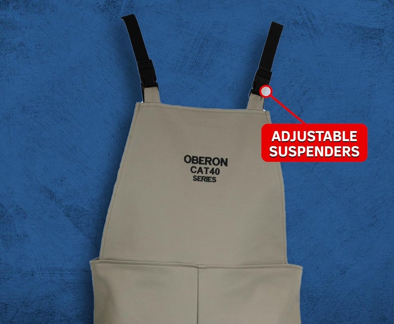 Oberon Arc Flash Bib Overalls- 40CAL - CAT SERIES - Image 3