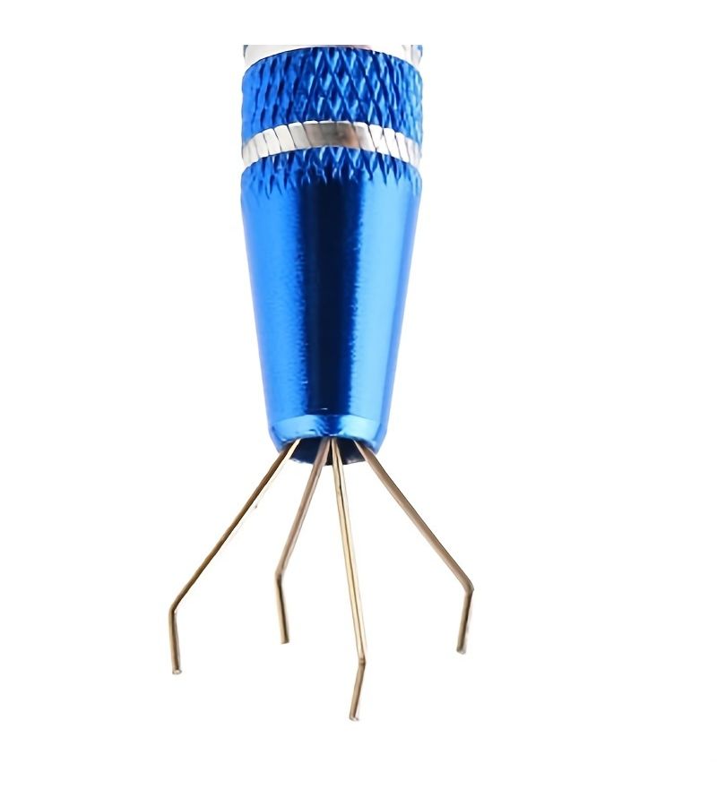 1 Set Blue Computer And Mobile Phone Repair Tools With IC Extractor Chip Puller PLCC Extractor Electronic Component Tweezers Ball Grid Array Chip Picker Surface Mount Desoldering - Image 2