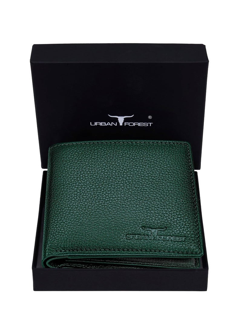 URBAN FOREST Carl Green Mens Leather Wallet for Men - Image 2