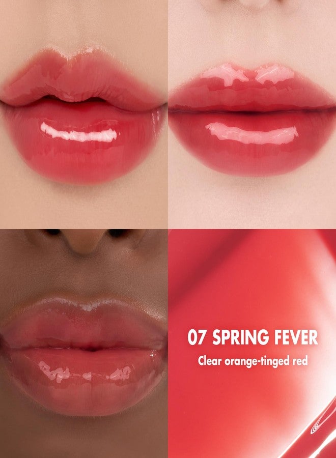 rom&nd GLASTING COLOR GLOSS 07 Spring Fever - K-Beauty Plumping Lip Gloss for Angel Ring High-Shine, Non-Sticky, Hydrated Lips | Long-Lasting, Soft Girl Aesthetic & Versatile Korean Makeup - Image 2