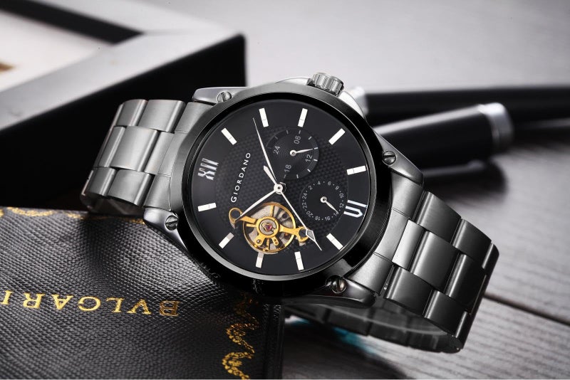 Giordano Automatic Analog Wrist Watch for Men with Water Resistant and Classy Dial and Strap|Compliment Your Look|Ideal Gift for|Men's|Boy - Gz-50082-44 - Image 3