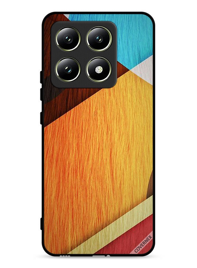 Covernex Xiaomi 14T 5G Protective Case Cover Wooden Texture - Image 1