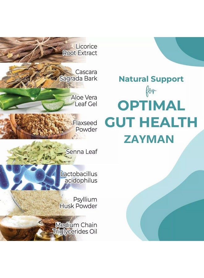 Generic ZAYMAN 15 Day Cleanse - Colon Broom and Detox Support, Gut Health Supplement with Senna, Cascara Sagrada & Psyllium Husk, Natural Colon Cleanse for Men and Women (Pack of 2)  - Image 4