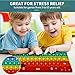 Fetinar Push Toy Pop Bubble Fidget Sensory Toys Push It Pop Fidget Toys Macaron Keyboard Shape Pop Silicone Popper Toy Anxiety Stress Reliever Relief Autism Learning Materials Game Gift for Kids Macaron - Image 4